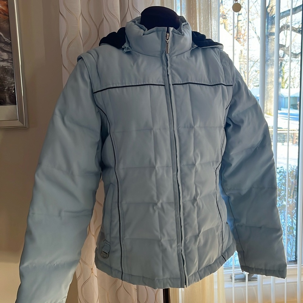 Convertible jacket to vest down / feather warm